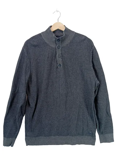 CASAMODA Club Edition Herren Pullover Troyer Gr. L Grau Baumwolle