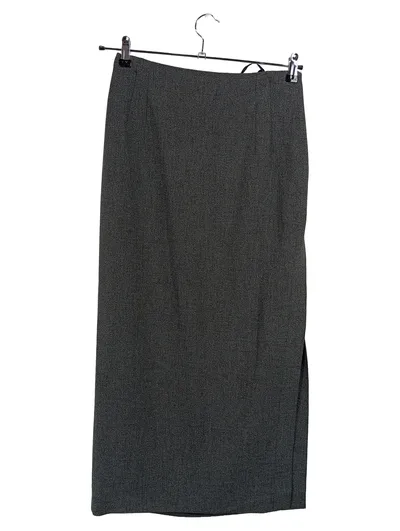 Breuninger Collection Bleistiftrock Damen Gr. 38 Grau Business Maxi