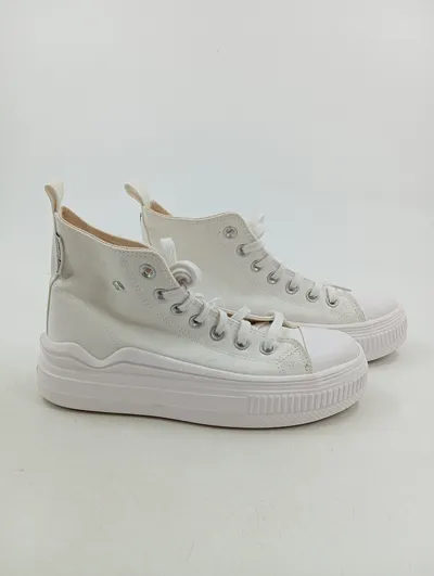 British Knights Damen Sneaker High Top Weiß Gr. 39 Plateau Freizeitschuh