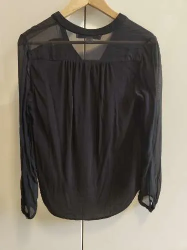 Diane von Furstenberg Damen Bluse Gr. 38 Schwarz Elegant