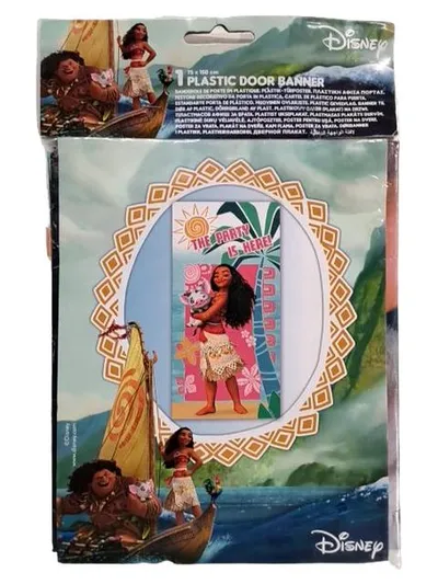 Disney Moana Türbanner Party Deko Geburtstag Kinder Kunststoff 75x150cm