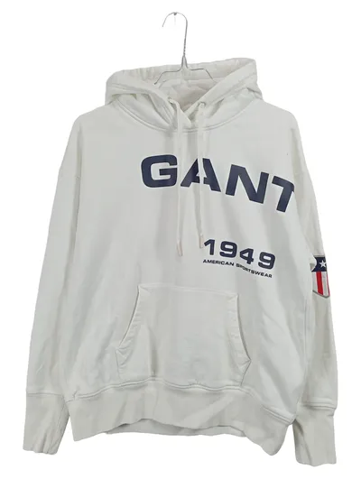 GANT Hoodie Herren Gr. M 1949 American Sportswear Kapuzenpullover Weiß
