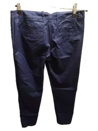 Marc O'Polo Stoffhose Damen Gr. 42 Blau Chino Torne Baumwolle 3