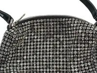 Alexander Wang Rhinestone Shoulder Bag Damen Clutch Silber Strass Glamourös 3