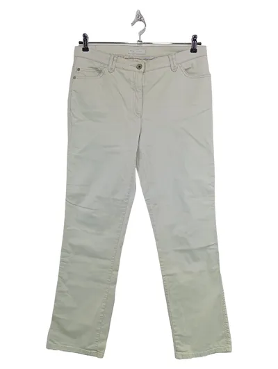 BRAX City Sport Damen Stoffhose Beige Gr. 44 Baumwolle Stretch