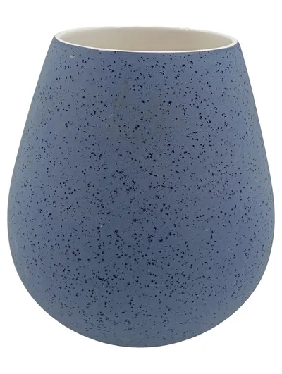 ASA Selection Vase Tropfenform Blau Gesprenkelt Porzellan 19cm