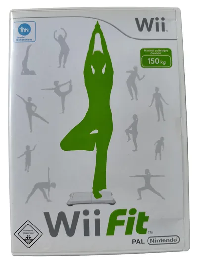 Nintendo Wii Fit Spiel Balance Board Zubehör Fitness Yoga Training PAL