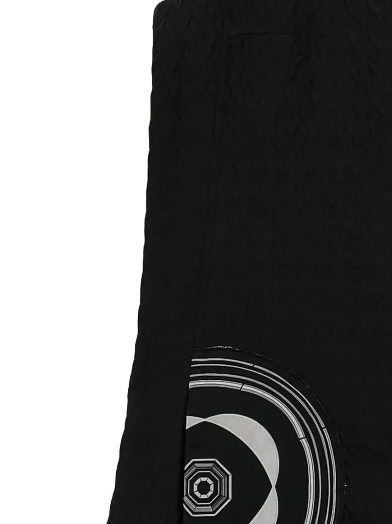 Desigual Pullunder Kleid Damen Gr. 38 M Schwarz Grafisch Struktur Reißverschluss 3