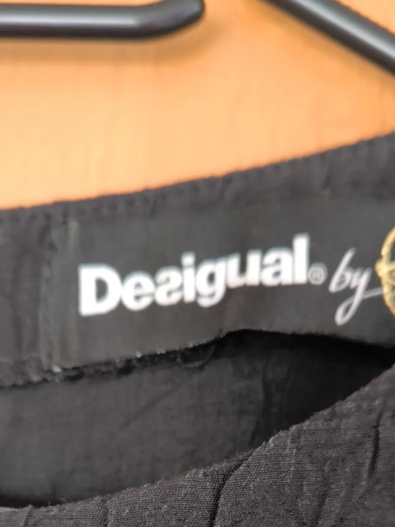 Desigual Pullunder Kleid Damen Gr. 38 M Schwarz Grafisch Struktur Reißverschluss 10