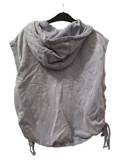 OCEANSAPART Damen Weste Sweatweste Kapuze Blau Gr. 38/M Baumwolle Casual Sport