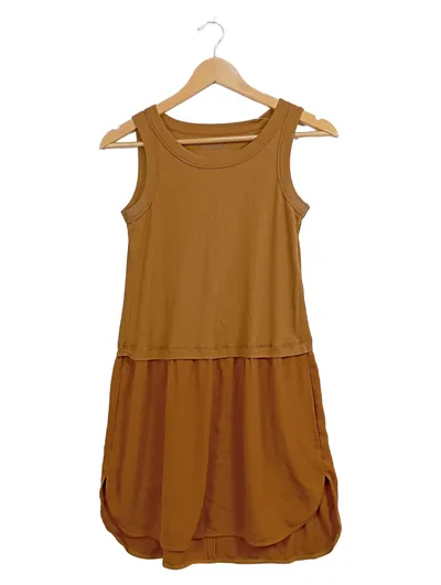 Marc Cain Damen Freizeitkleid Gr. 38/M Baumwolle Braun Casual