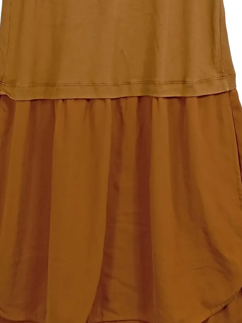 Marc Cain Damen Freizeitkleid Gr. 38/M Baumwolle Braun Casual 5