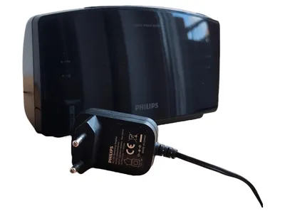 Philips AJ3400/12 Radiowecker Digital Uhr Schwarz FM 10cm Höhe