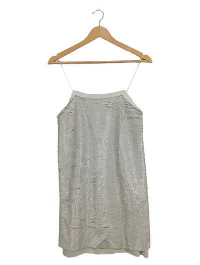 MANGO Pailletten Cocktailkleid Damen Silber Gr. 34/XS