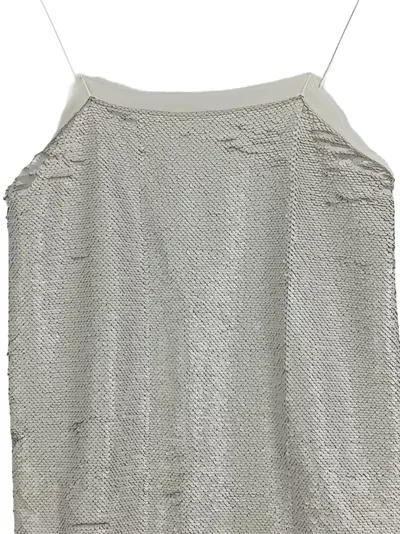 MANGO Pailletten Cocktailkleid Damen Silber Gr. 34/XS