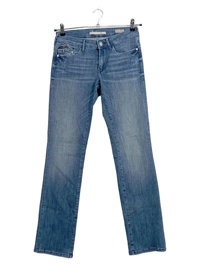 Mavi Damen Jeans Straight Leg Hose Blau W27/L32