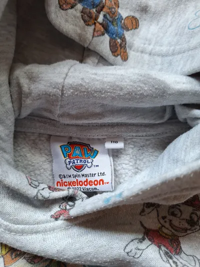 PAW Patrol Kapuzenpullover Kinder Gr. 110 Grau Hoodie Nickelodeon