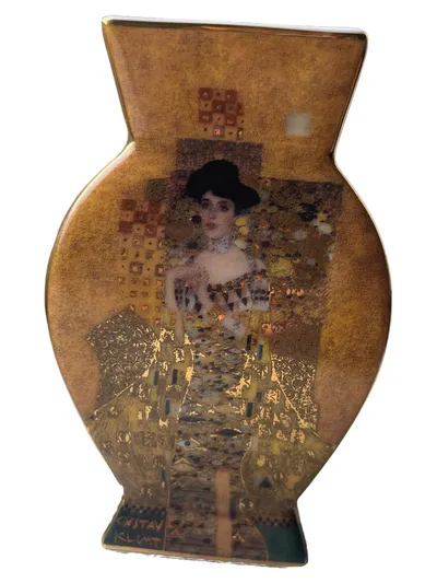 Goebel Porzellan Vase Der Kuss Gustav Klimt Gold Modern 8cm