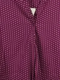 Ulla Popken Damen Langarmshirt Tunika Lila Punkte Baumwolle Größe 46x48 2