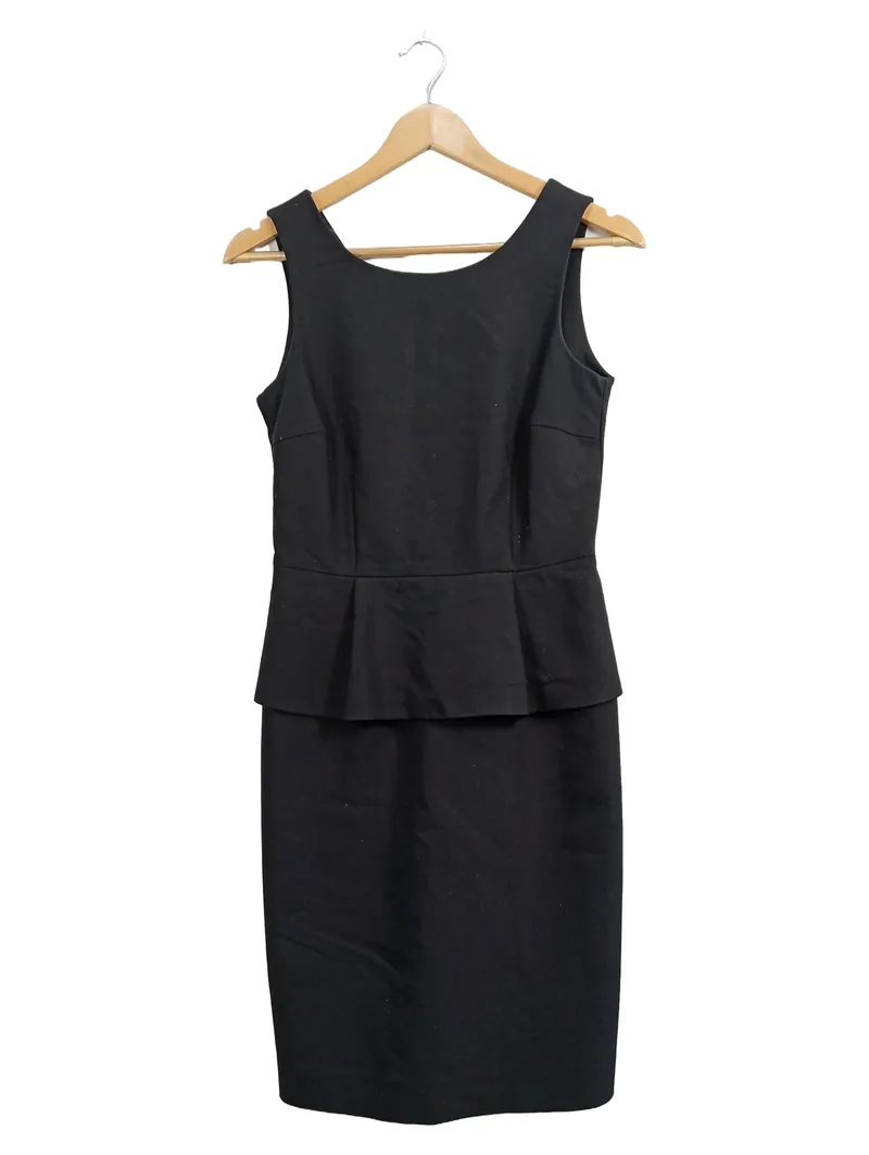 HALLHUBER Damen Businesskleid Gr. 34 XS Schwarz Etuikleid 1