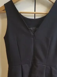 HALLHUBER Damen Businesskleid Gr. 34 XS Schwarz Etuikleid 3