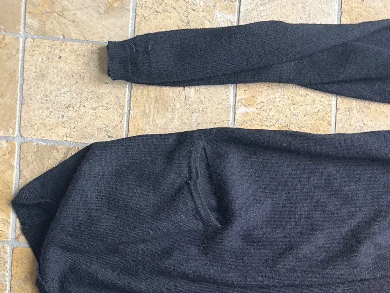 Comptoir des Cotonniers Strickjacke Damen 38 M Schwarz Wolle Kaschmir Cardigan 6
