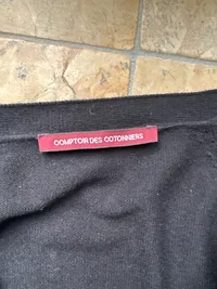 Comptoir des Cotonniers Strickjacke Damen 38 M Schwarz Wolle Kaschmir Cardigan 7