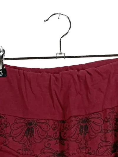 Vishes Damen Minirock Boho Rüschen Blumen Baumwolle Gr. L Rot