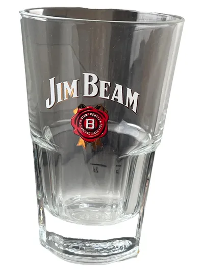 Jim Beam Schnapsglas Glas Logo Transparent 12cm Shot Glas