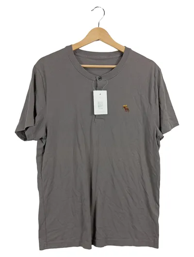 Abercrombie & Fitch Herren T-Shirt Gr. 40;XXS Grau Casual
