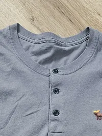 Abercrombie & Fitch Herren T-Shirt Gr. 40;XXS Grau Casual 3