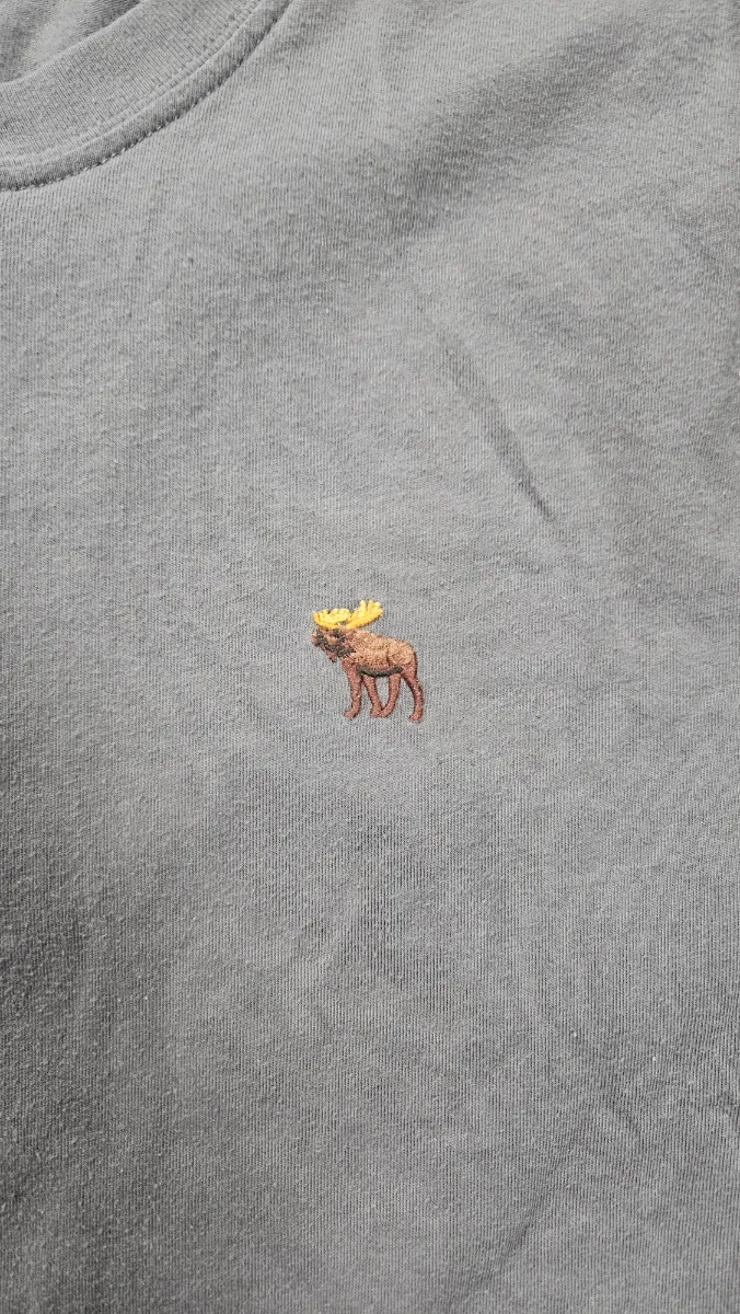 Abercrombie & Fitch Herren T-Shirt Gr. 40;XXS Grau Casual 5