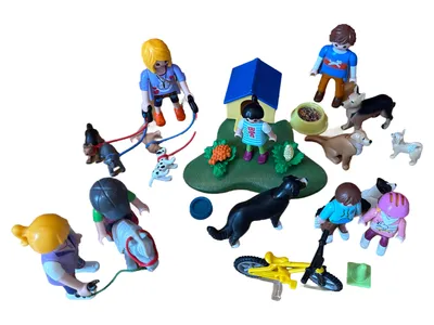 Playmobil Reiterhof Hunde Reiter Spielfiguren-Set Mehrfarbig Kinder