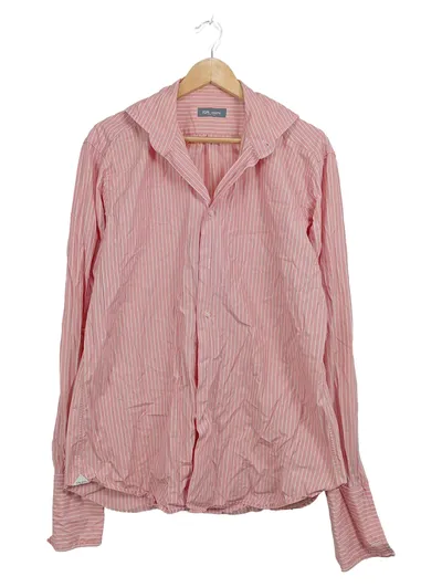 IGN. Joseph Business Hemd Herren Gr. 42 Rosa Gestreift Baumwolle