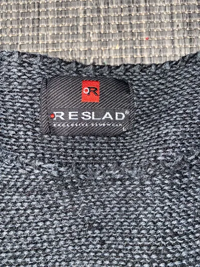 RESLAD Herren Strickpullover Zweifarbig Grau Meliert Gr. L