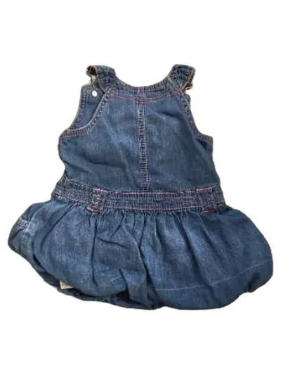 George Jeans Latzkleid Baby Mädchen Gr. 62 Herz Applikation Blau