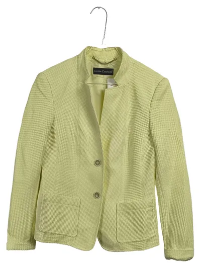 Luisa Cerano Damen Blazer Gr. 40 Gelb Strukturmuster Business