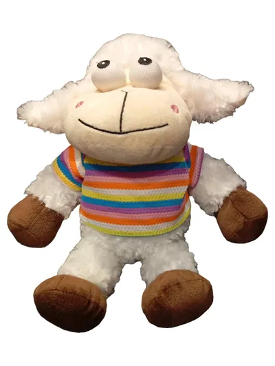 magomora Baby Kuscheltier Schaf gestreift mehrfarbig 35cm