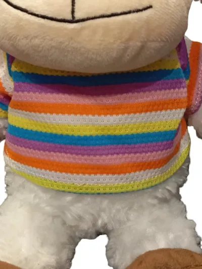magomora Baby Kuscheltier Schaf gestreift mehrfarbig 35cm