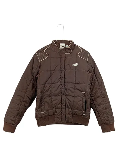 PUMA Herren Steppjacke Braun Gr. M Bomberjacke Winterjacke Quilted