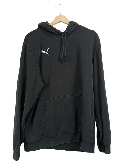 PUMA Kapuzenpullover Herren XL Schwarz Hoodie Baumwolle Sportlich