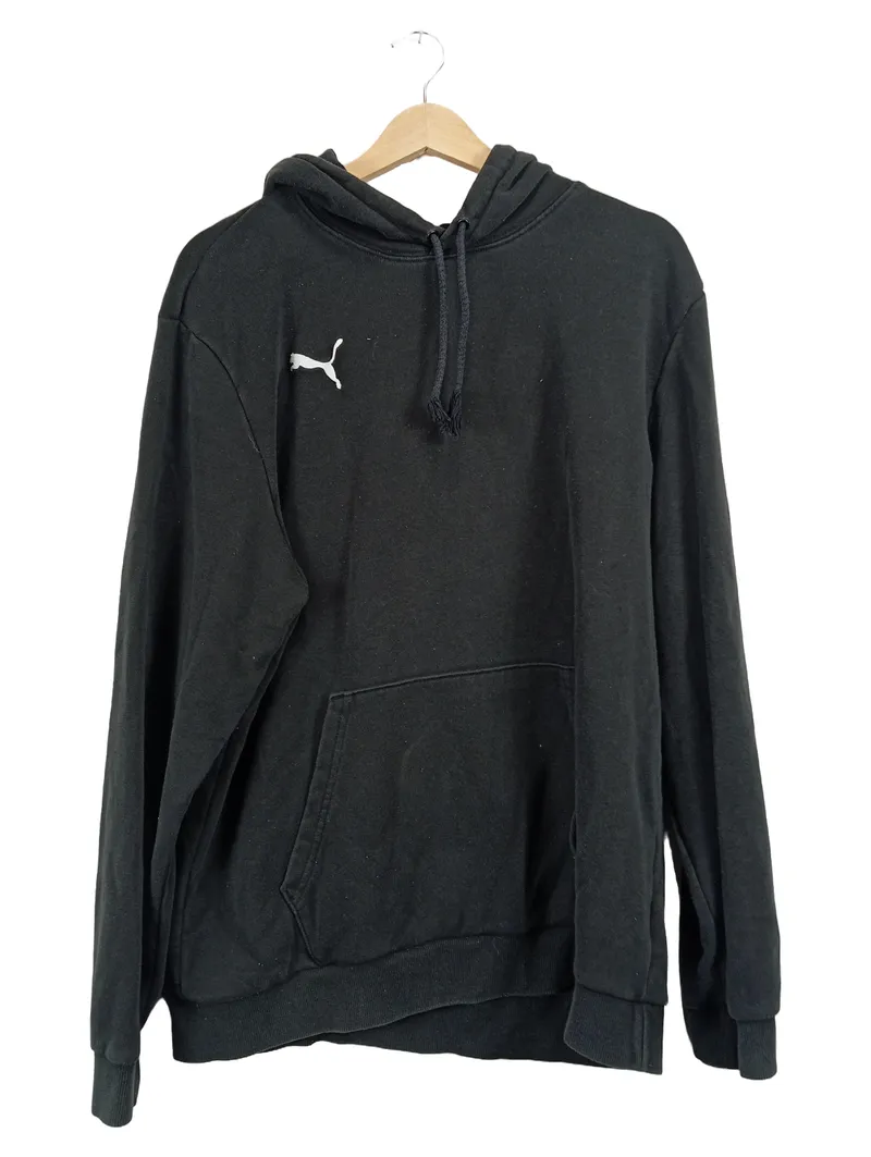 PUMA Kapuzenpullover Herren XL Schwarz Hoodie Baumwolle Sportlich 1