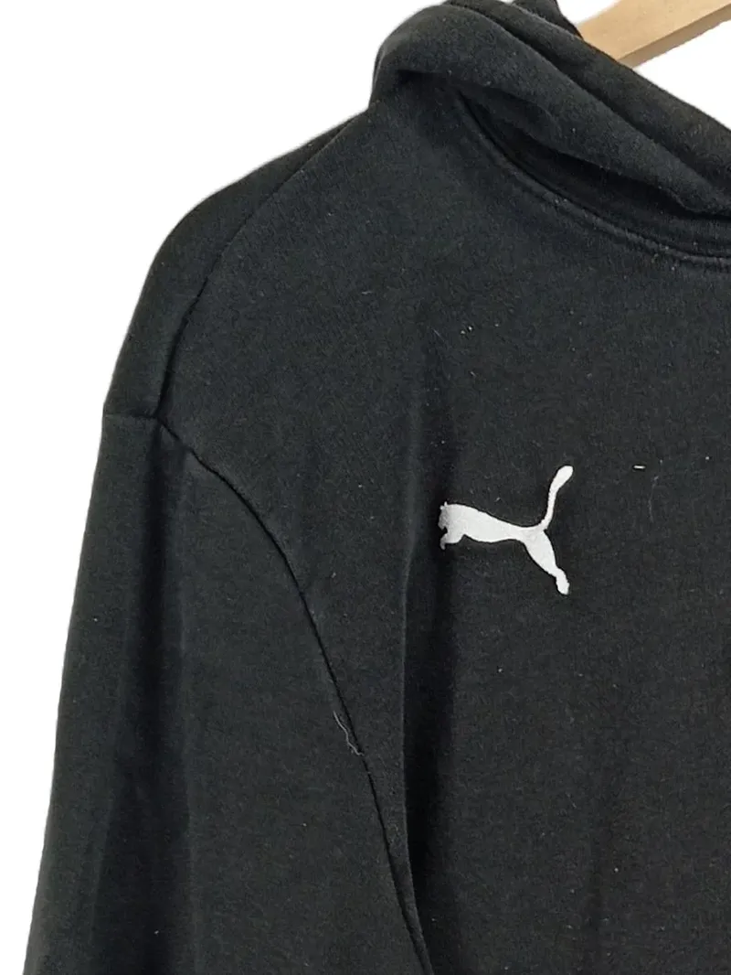 PUMA Kapuzenpullover Herren XL Schwarz Hoodie Baumwolle Sportlich 3