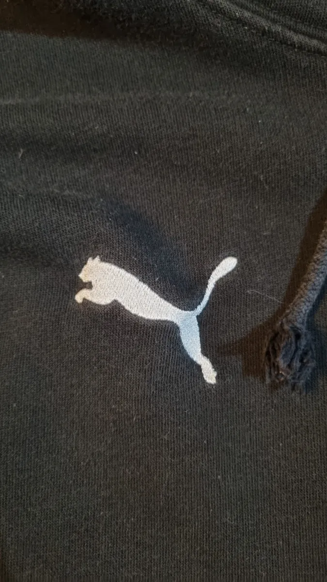 PUMA Kapuzenpullover Herren XL Schwarz Hoodie Baumwolle Sportlich 4