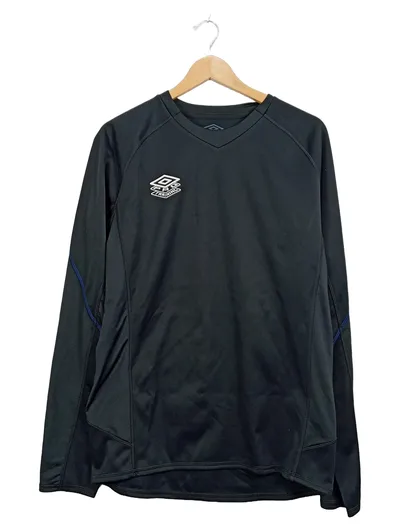 Umbro Pro Training Langarm Sport Shirt Herren Gr. L Schwarz Polyester