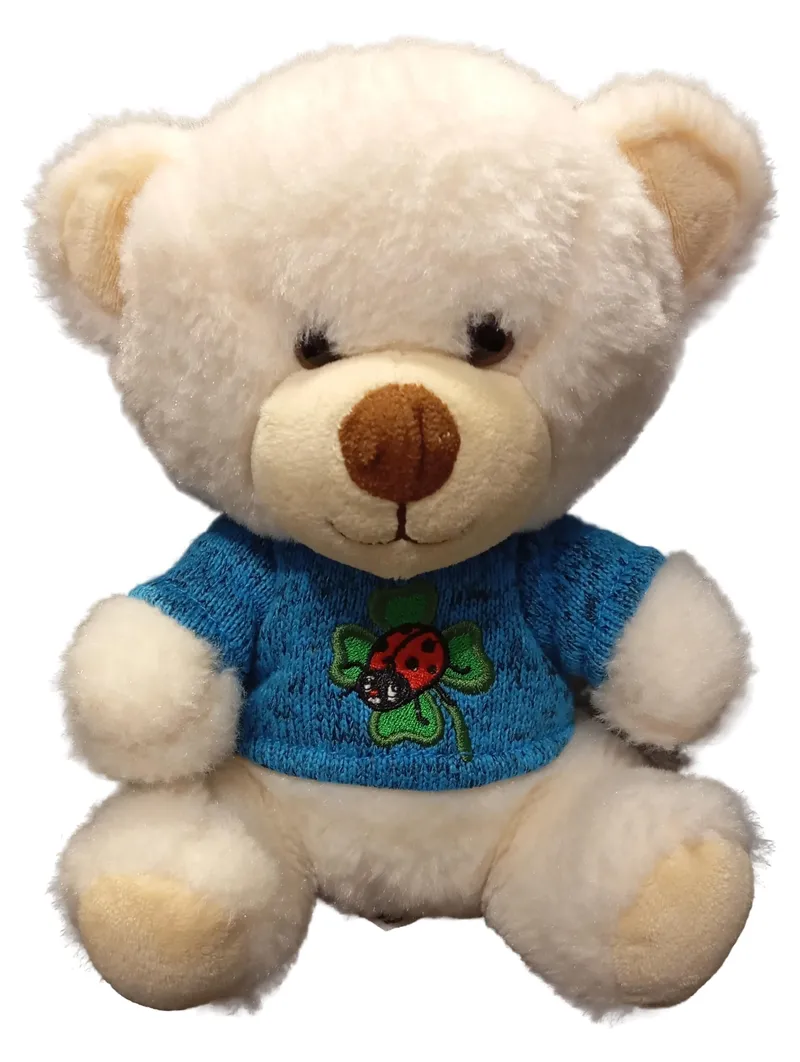 Besttoy Teddybär Glücksklee Marienkäfer Baby Kuscheltier Beige 22cm 1