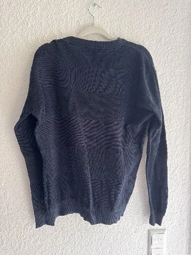 Scotch & Soda Herren Pullover Gr. L Blau Strick Baumwolle Casual