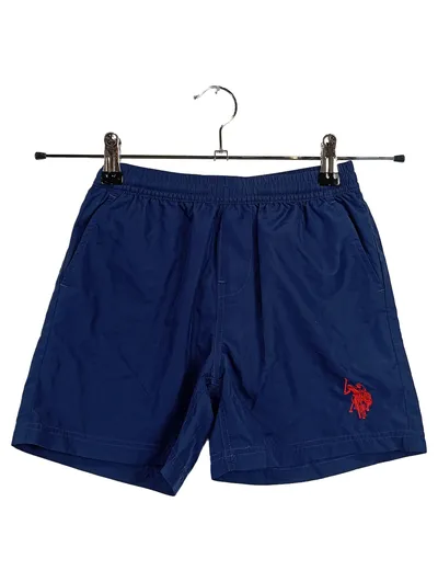 U.S. Polo Assn. Kinder Badeshorts Gr. 128 Blau Schwimmhose Jungen