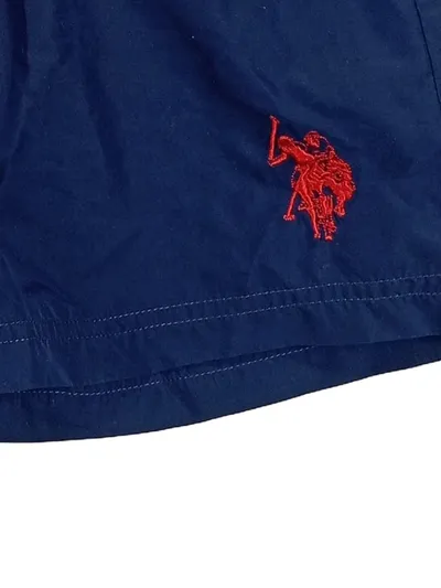 U.S. Polo Assn. Kinder Badeshorts Gr. 128 Blau Schwimmhose Jungen