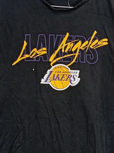 New Era Los Angeles Lakers NBA T-Shirt Herren Gr. XL Schwarz Fanshirt